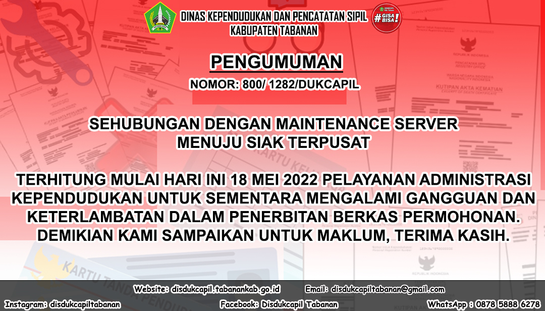PENGUMUMAN MAINTENACE SERVERjpg