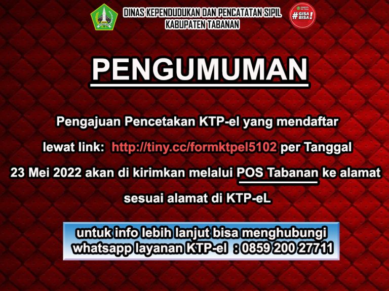 Pengumuman ktp-el